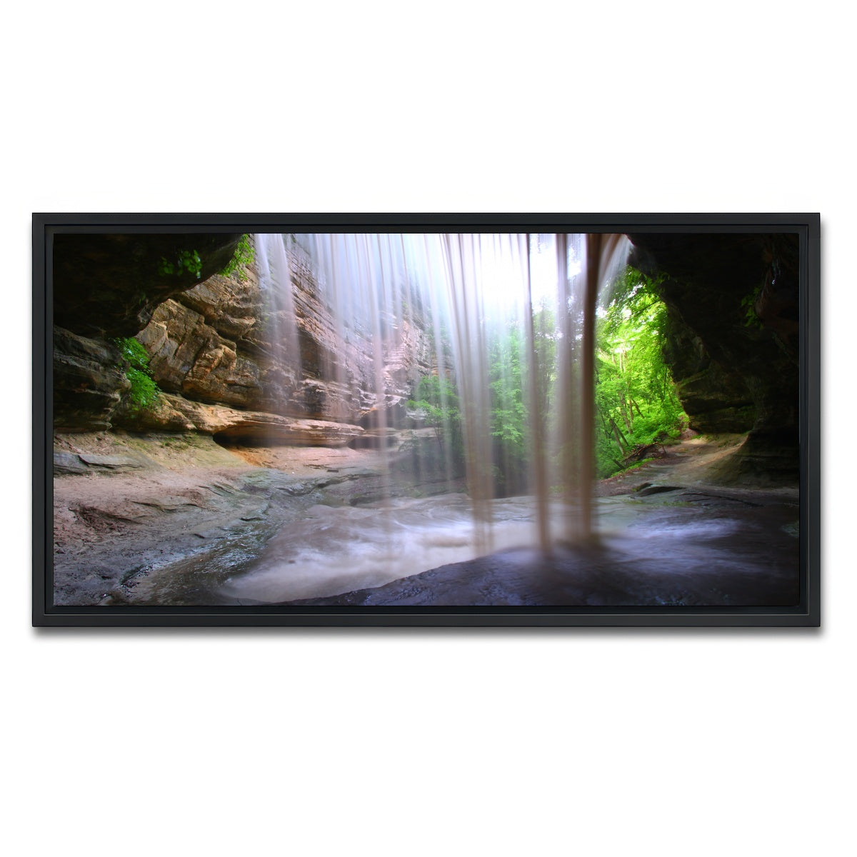 AUTO-MOCKUP WHITE | Starved Rock State Park | 1 Piece | Black Framed Canvas | group=2x1