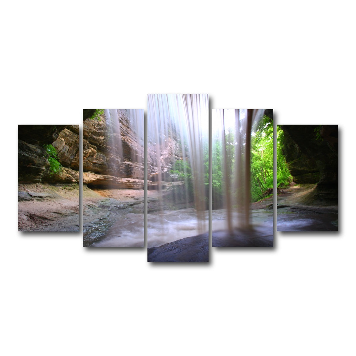 AUTO-MOCKUP WHITE | Starved Rock State Park | 5 Piece | Gallery Wrap Canvas | group=5_normal