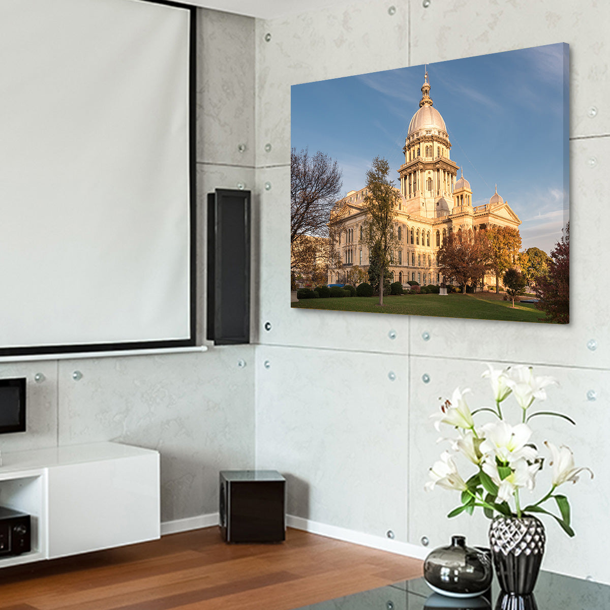 State Capitol in Springfield Wall Art