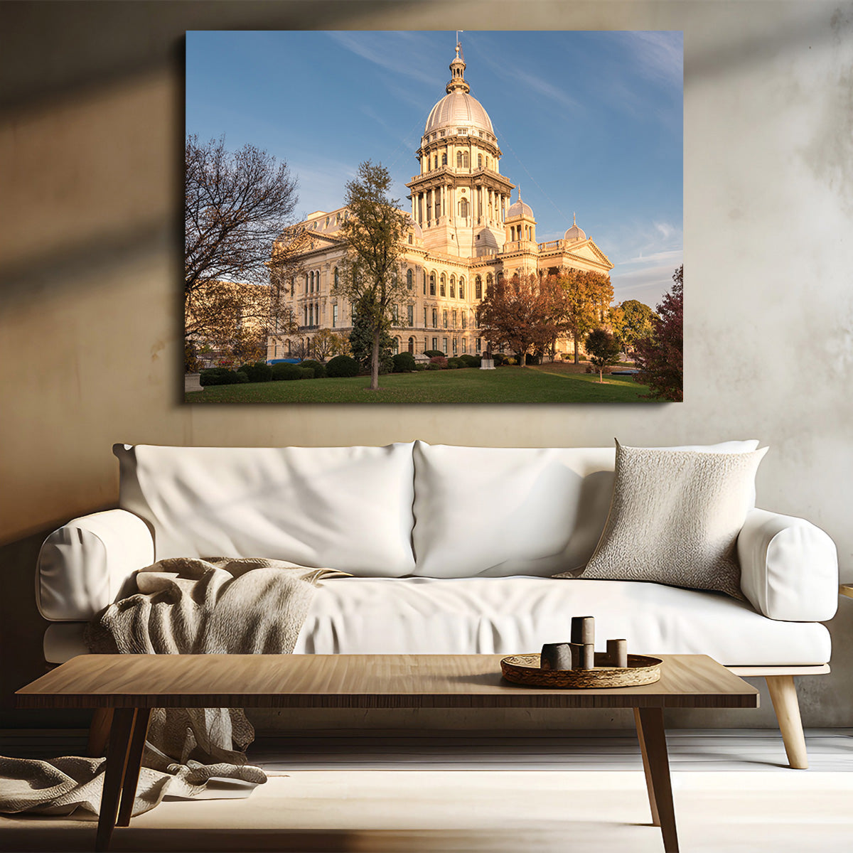 State Capitol in Springfield Wall Art