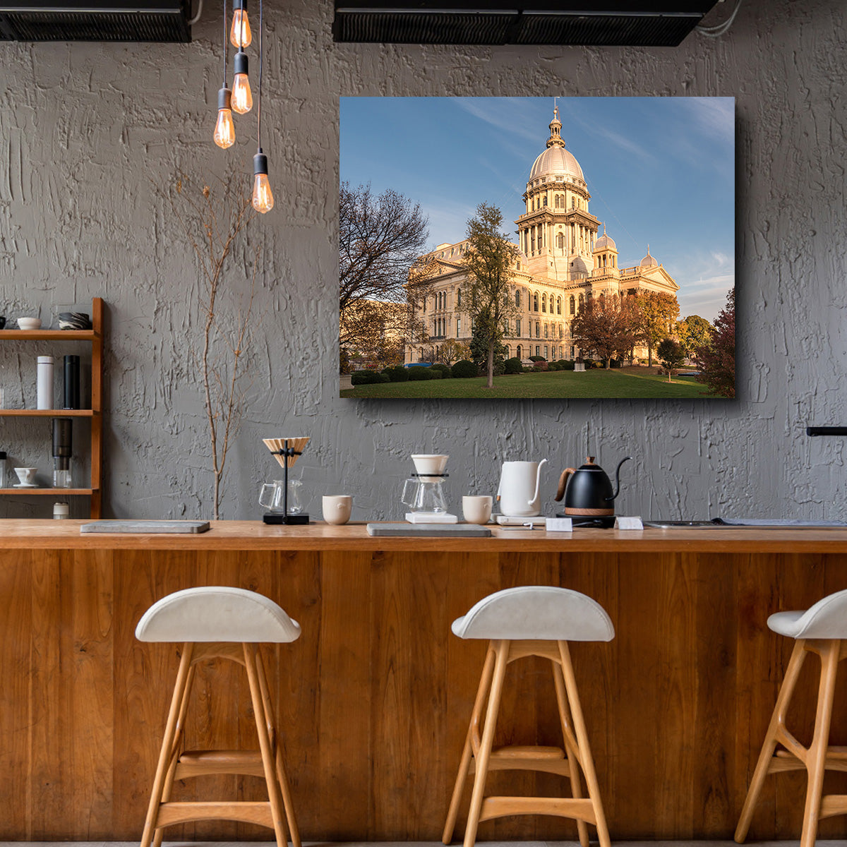 State Capitol in Springfield Wall Art
