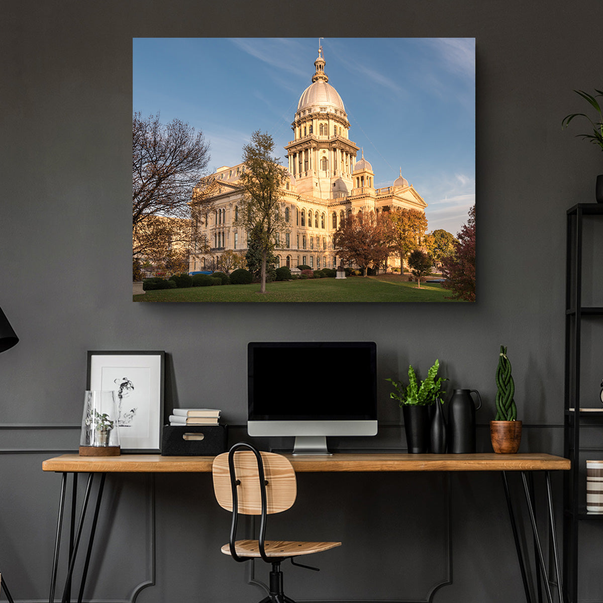 State Capitol in Springfield Wall Art