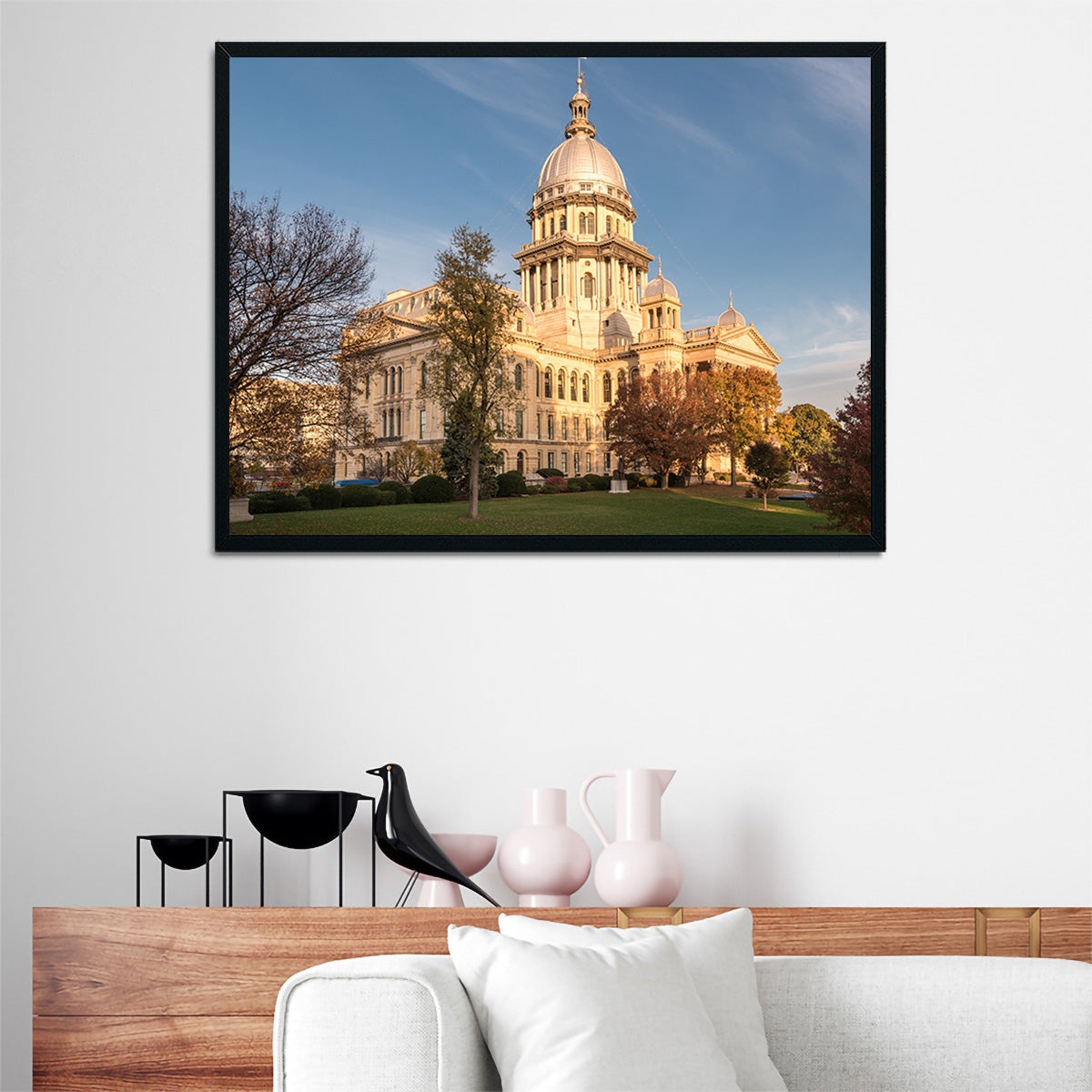 State Capitol in Springfield Wall Art