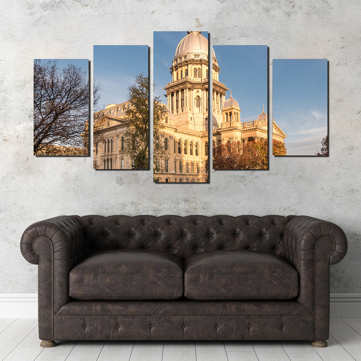 State Capitol in Springfield Wall Art