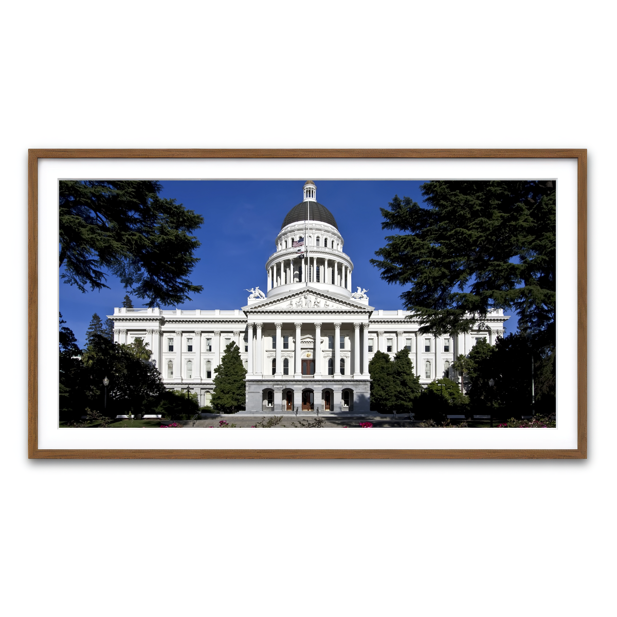 Framed Print 2x1 Walnut