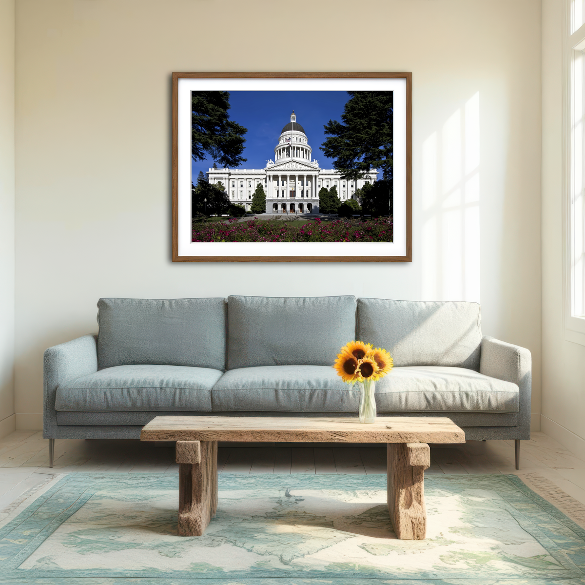 AUTO-MOCKUP ROOM | State Capitol Sacramento Wall Art
