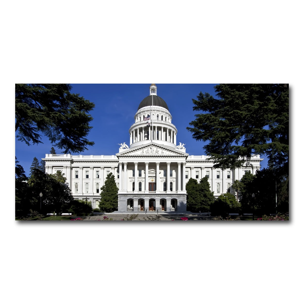 AUTO-MOCKUP WHITE | State Capitol Sacramento | 1 Piece | Gallery Wrap Canvas | group=2x1