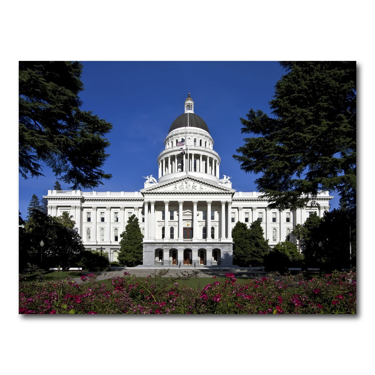 AUTO-MOCKUP WHITE | State Capitol Sacramento | 1 Piece | Gallery Wrap Canvas | group=4x3