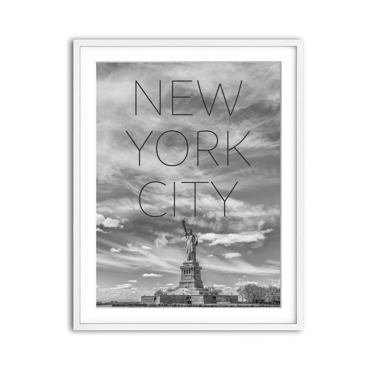 Framed Print 3x4 White