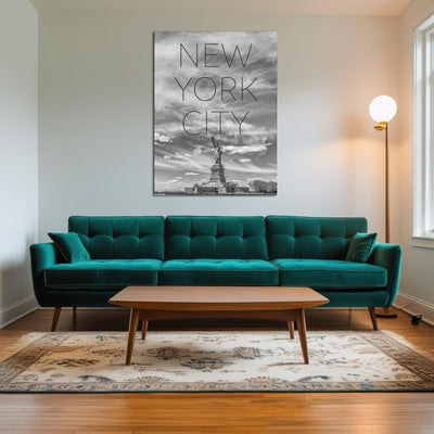 AUTO-MOCKUP ROOM | Statue of Liberty NYC Text