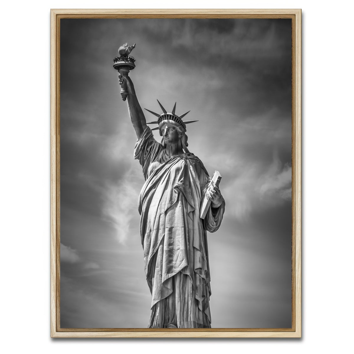 AUTO-MOCKUP WHITE | Statue of Liberty | 1 Piece | Natural Framed Canvas | group=3x4