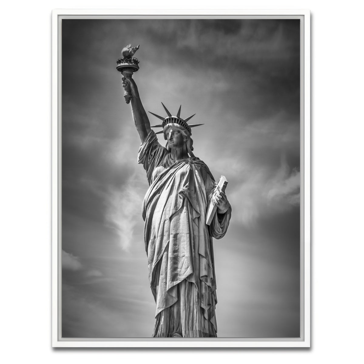 AUTO-MOCKUP WHITE | Statue of Liberty | 1 Piece | White Framed Canvas | group=3x4