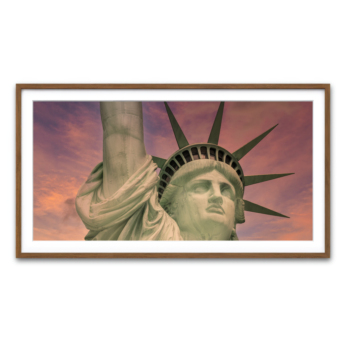 Framed Print 2x1 Walnut