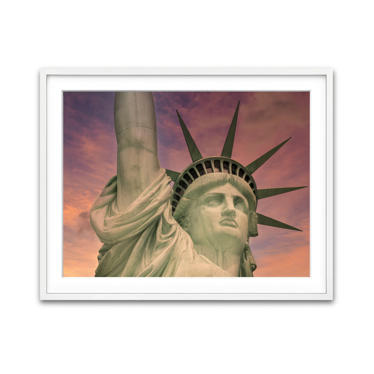 Framed Print 4x3 White