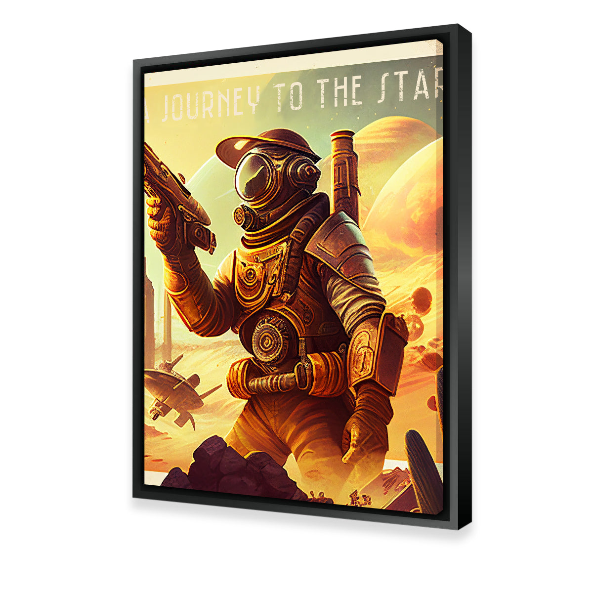 Steampunk Adventurer - A Journey to the Stars Wall Art