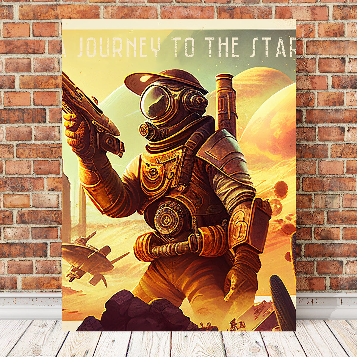 Steampunk Adventurer - A Journey to the Stars Wall Art