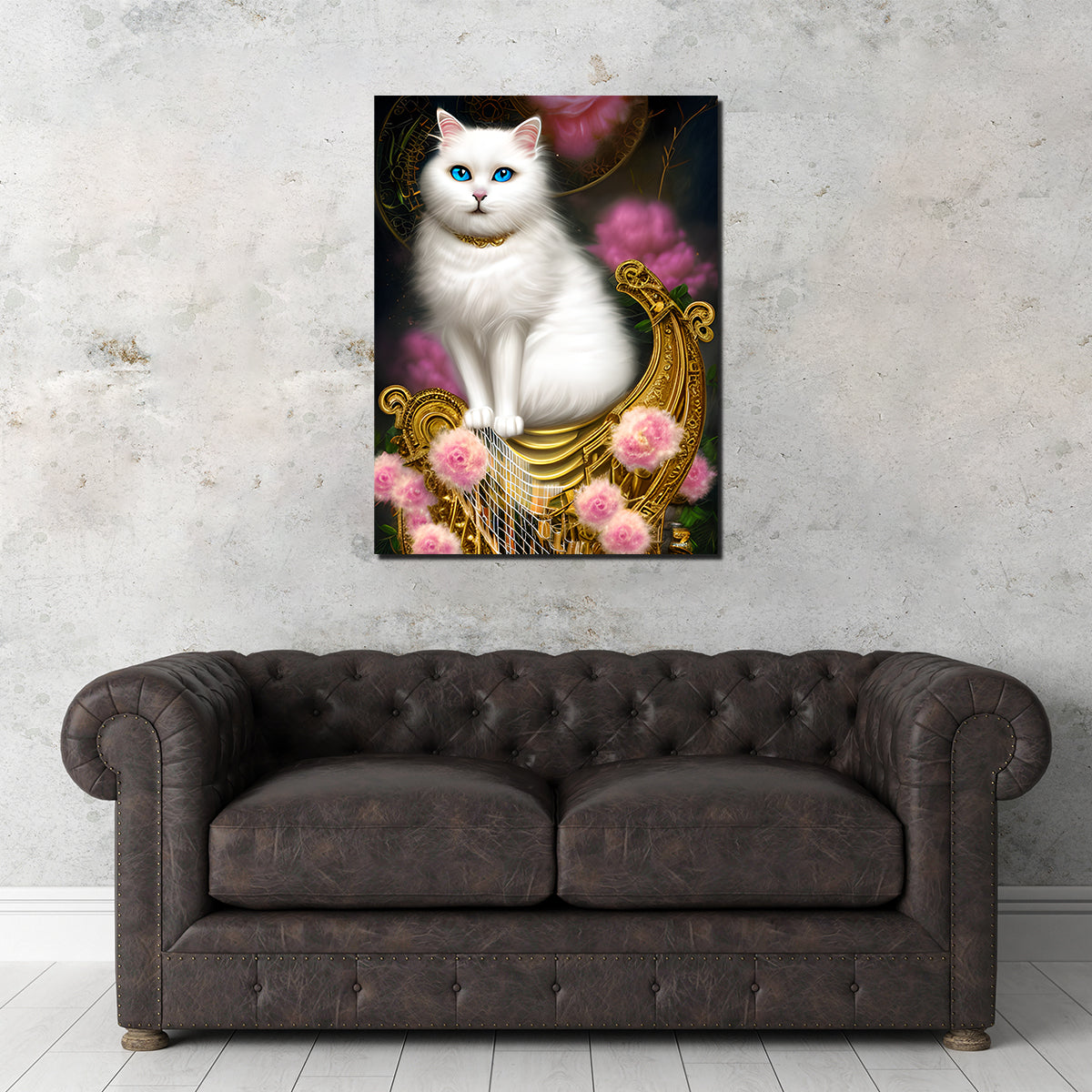 Steampunk Fantasy Cat Wall Art