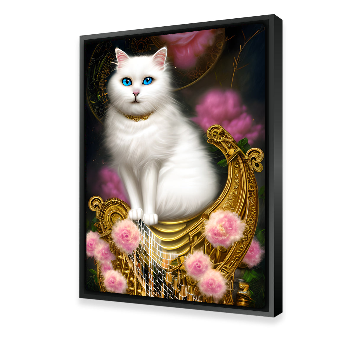 Steampunk Fantasy Cat Wall Art