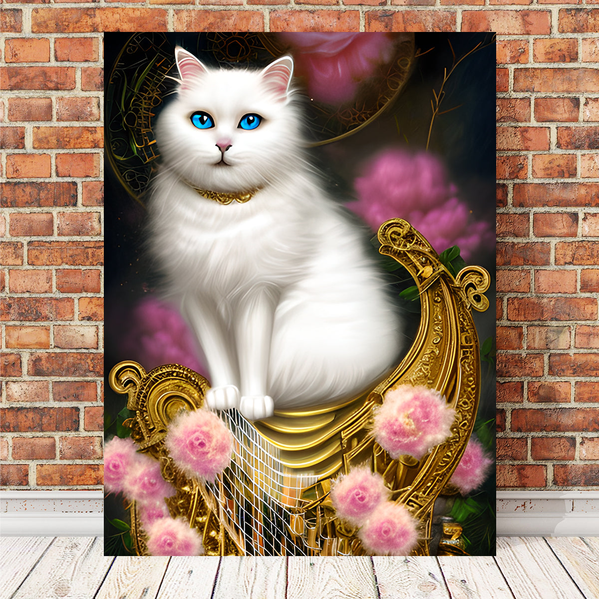 Steampunk Fantasy Cat Wall Art