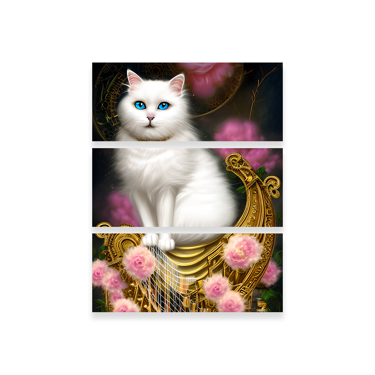 Steampunk Fantasy Cat Wall Art
