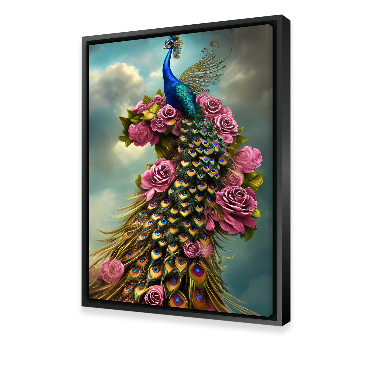 Steampunk Fantasy Peacock Wall Art