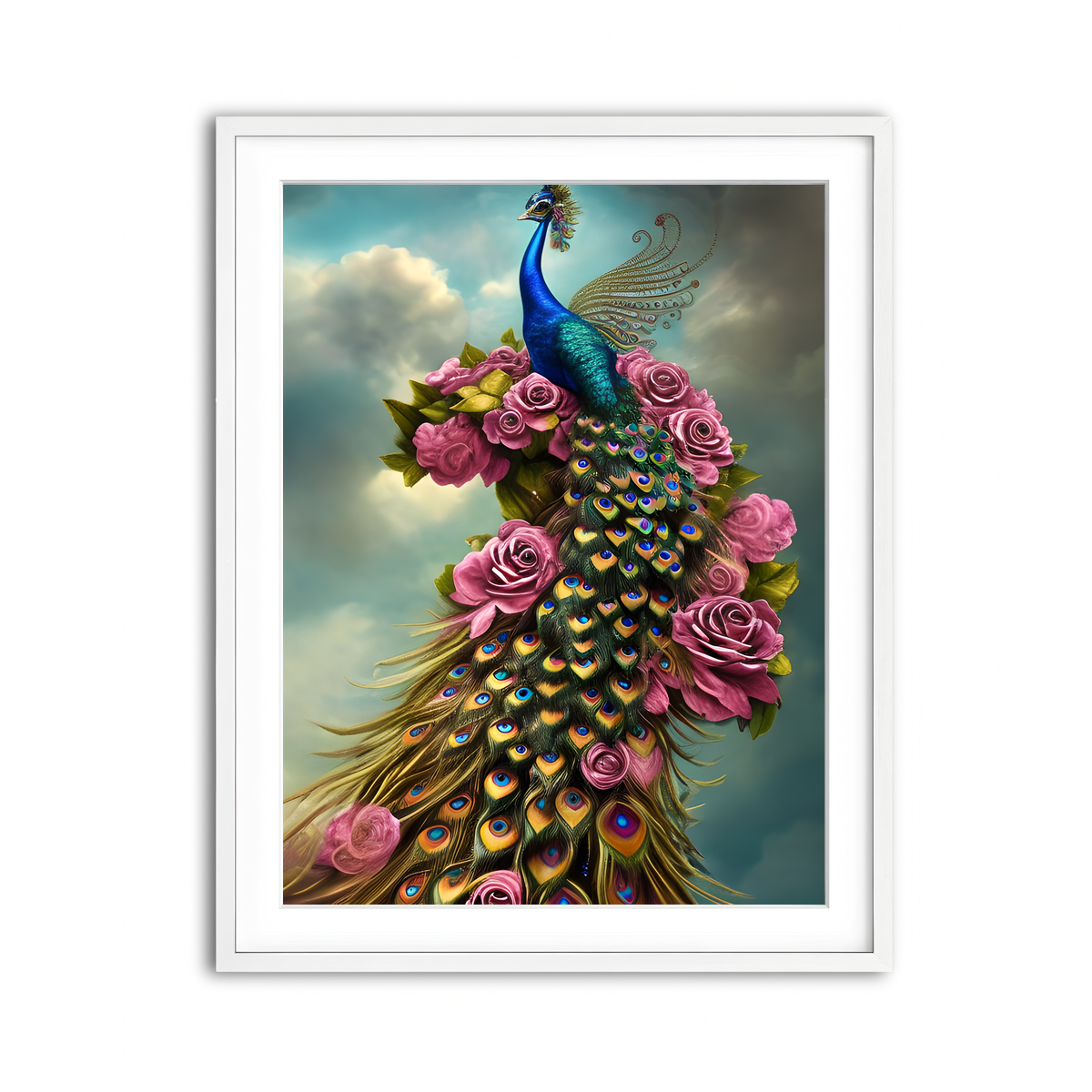 Framed Print 3x4 White