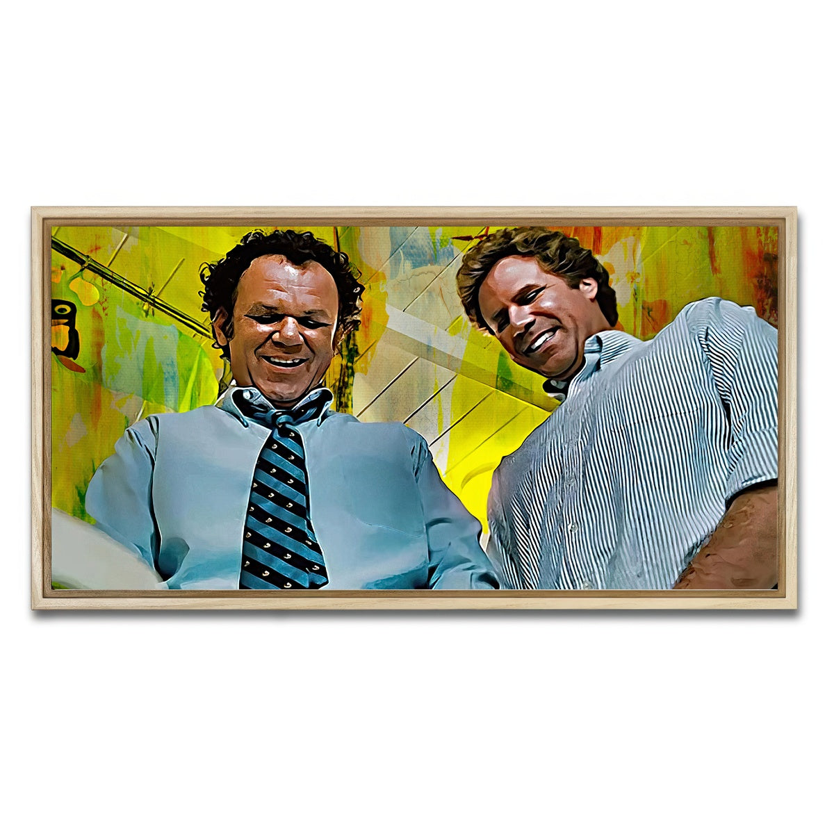 AUTO-MOCKUP WHITE | Step Brothers - Crossing Streams | 1 Piece | Natural Framed Canvas | group=2x1