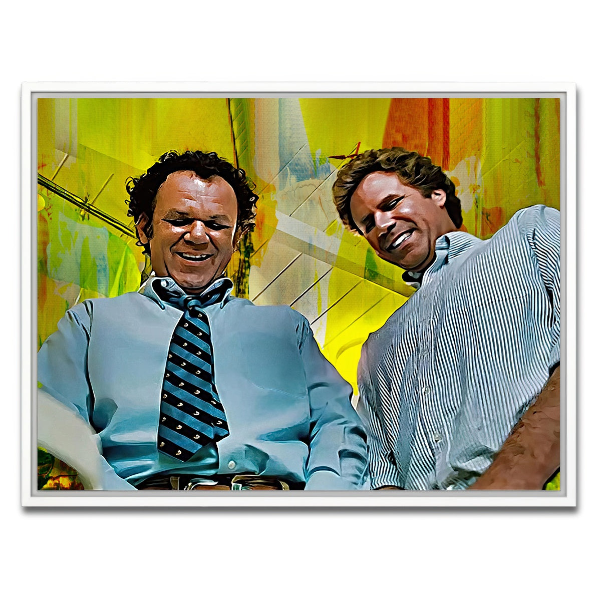 AUTO-MOCKUP WHITE | Step Brothers - Crossing Streams | 1 Piece | White Framed Canvas | group=4x3