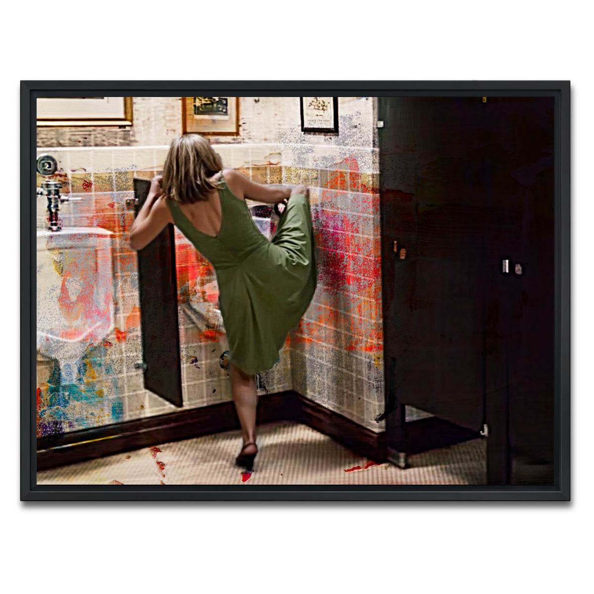 AUTO-MOCKUP WHITE | Step Brothers Urinal | 1 Piece | Black Framed Canvas | group=4x3