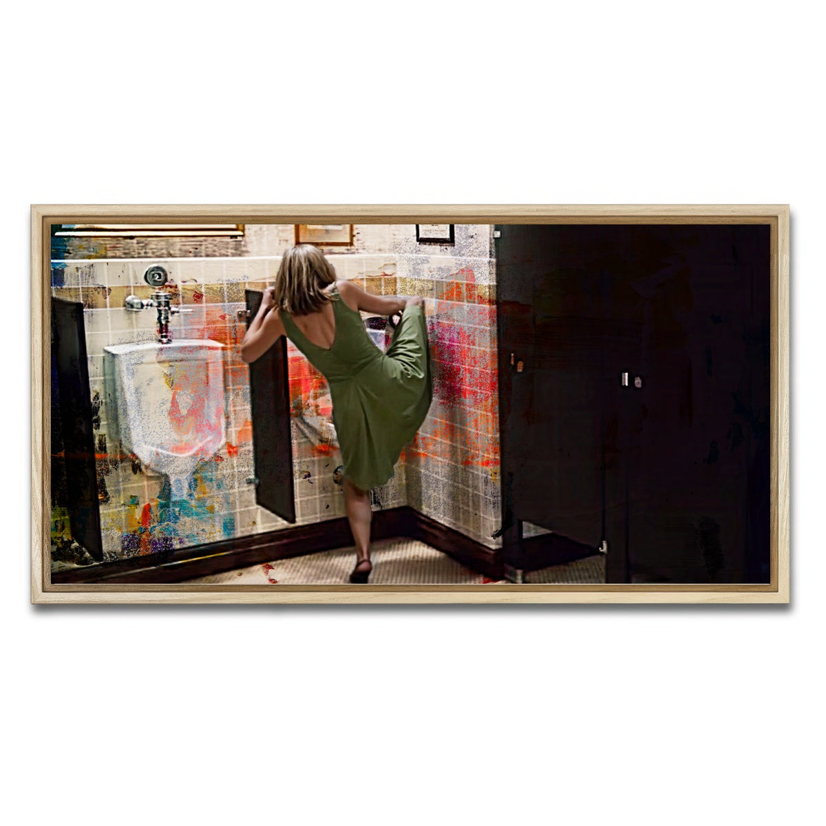 AUTO-MOCKUP WHITE | Step Brothers Urinal | 1 Piece | Natural Framed Canvas | group=2x1