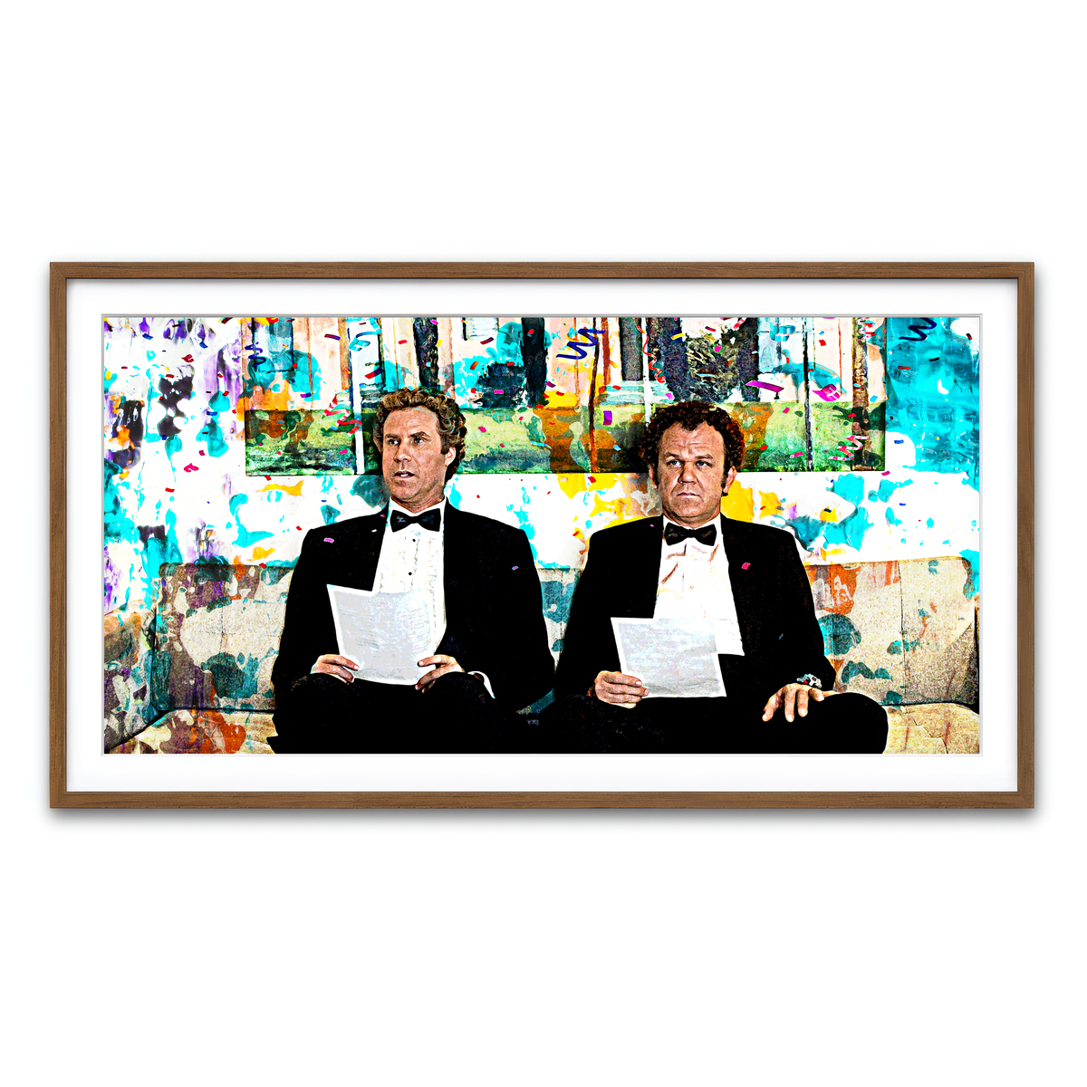 Framed Print 2x1 Walnut