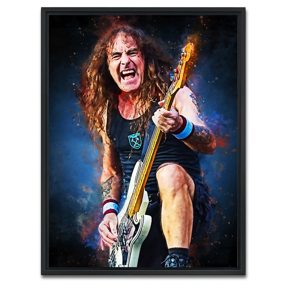 AUTO-MOCKUP WHITE | Steve Harris | 1 Piece | Black Framed Canvas | group=3x4