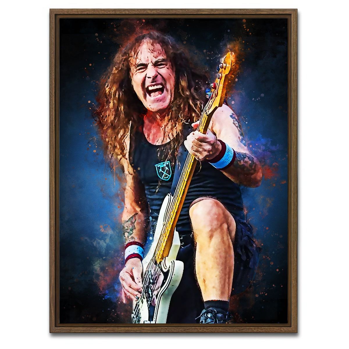 AUTO-MOCKUP WHITE | Steve Harris | 1 Piece | Walnut Framed Canvas | group=3x4