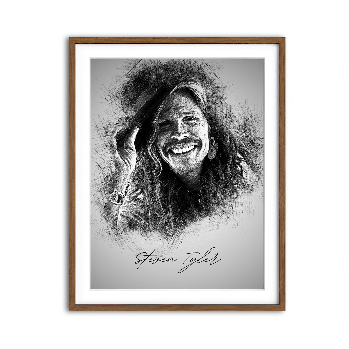 Framed Print 3x4 Walnut