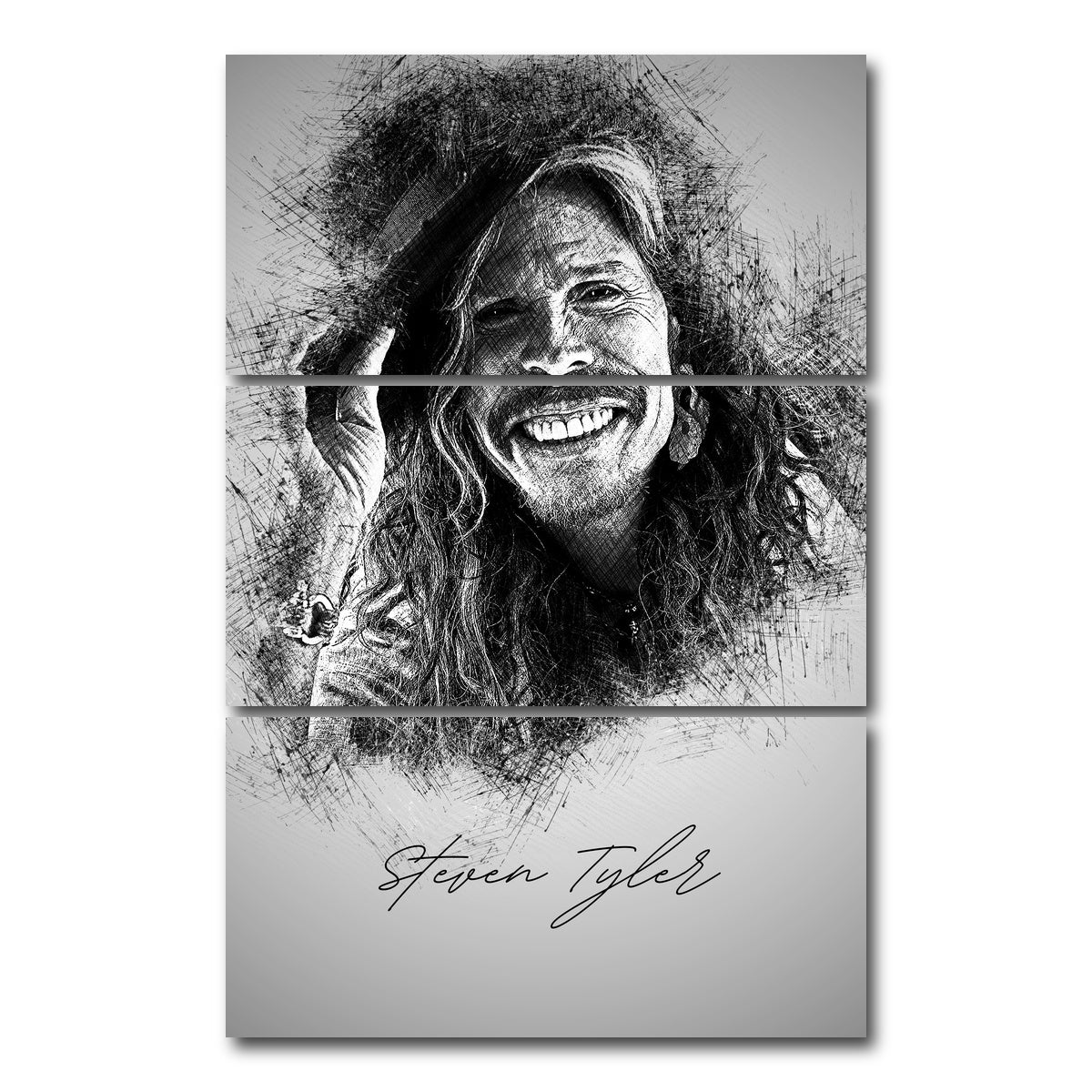 AUTO-MOCKUP WHITE | Steven Tyler | 3 Piece | Gallery Wrap Canvas | group=12x24_stacked