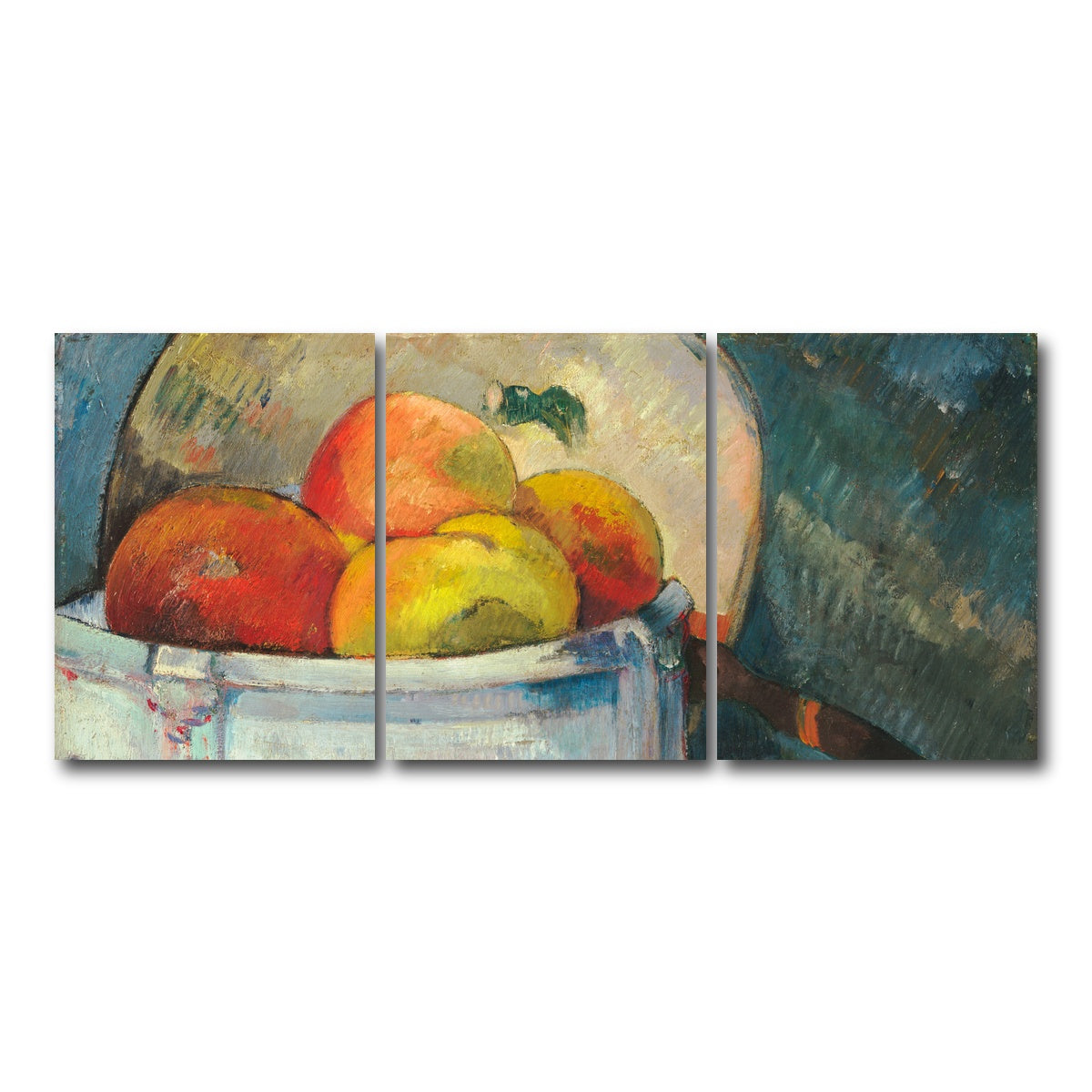 AUTO-MOCKUP WHITE | Still Life With Peaches | 3 Piece | Gallery Wrap Canvas | group=18x24