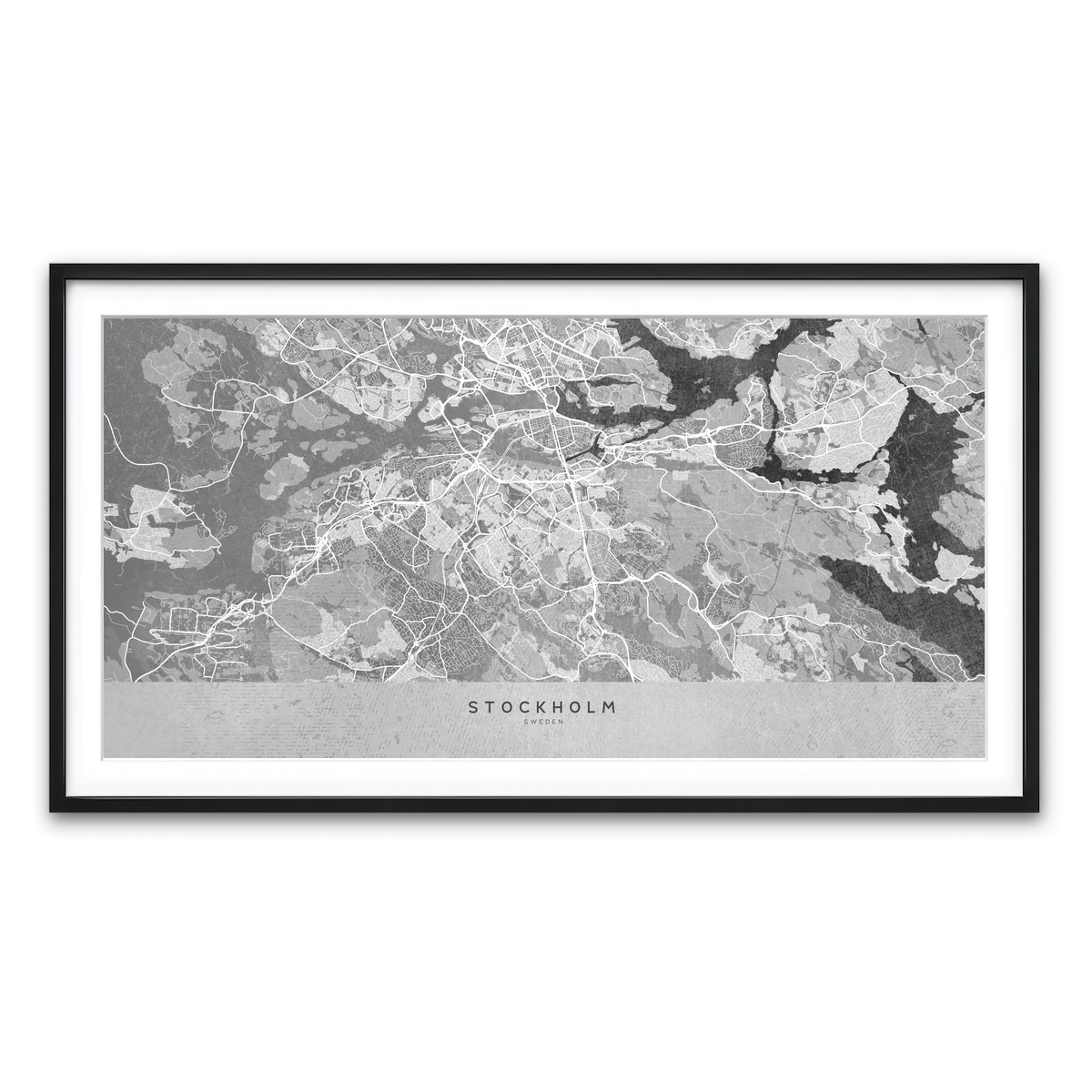 Framed Print 2x1 Black