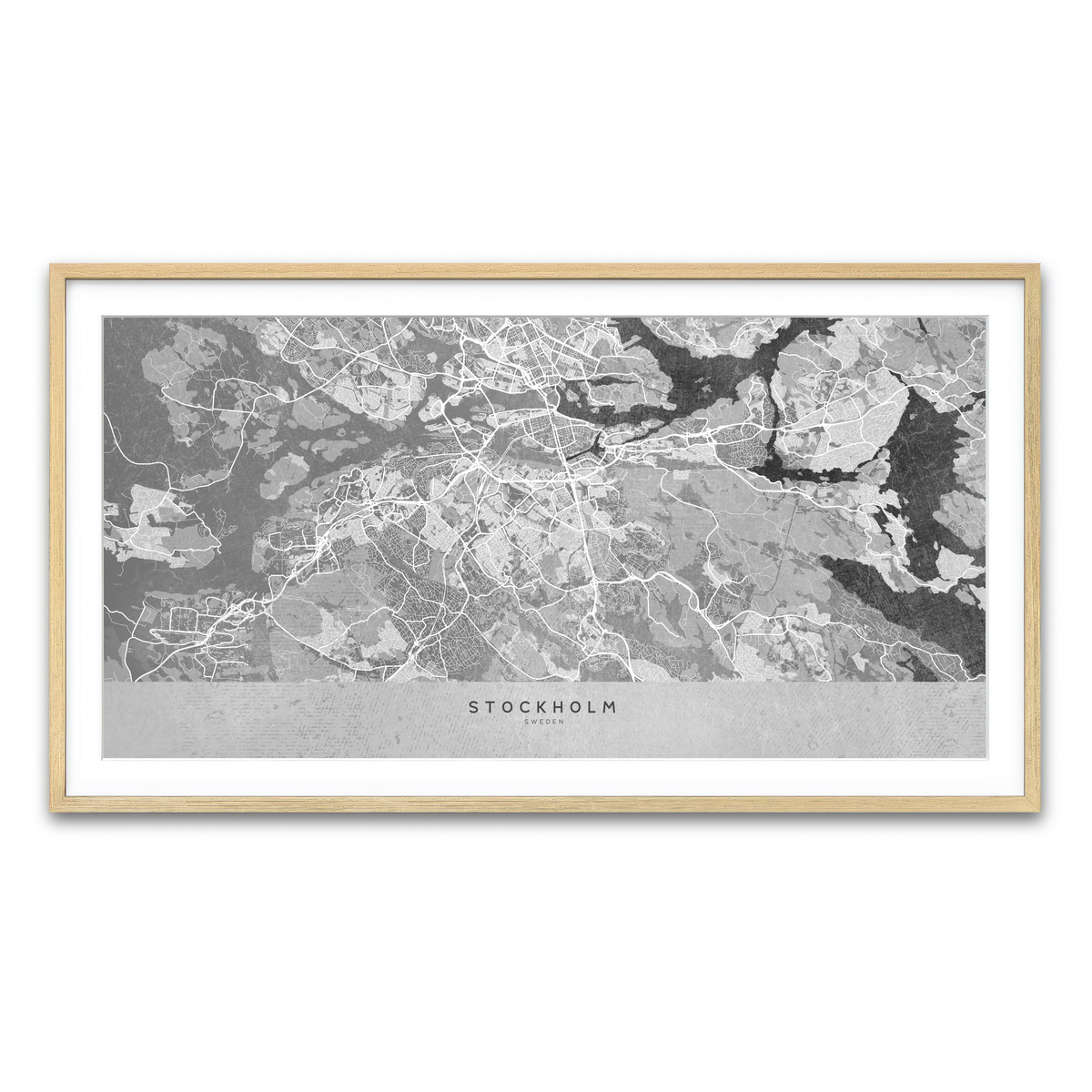 Framed Print 2x1 Natural