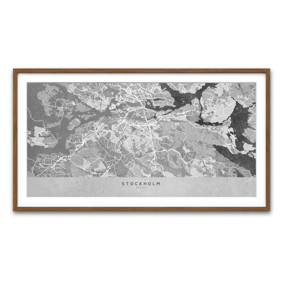 Framed Print 2x1 Walnut