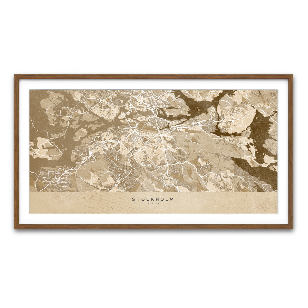 Framed Print 2x1 Walnut