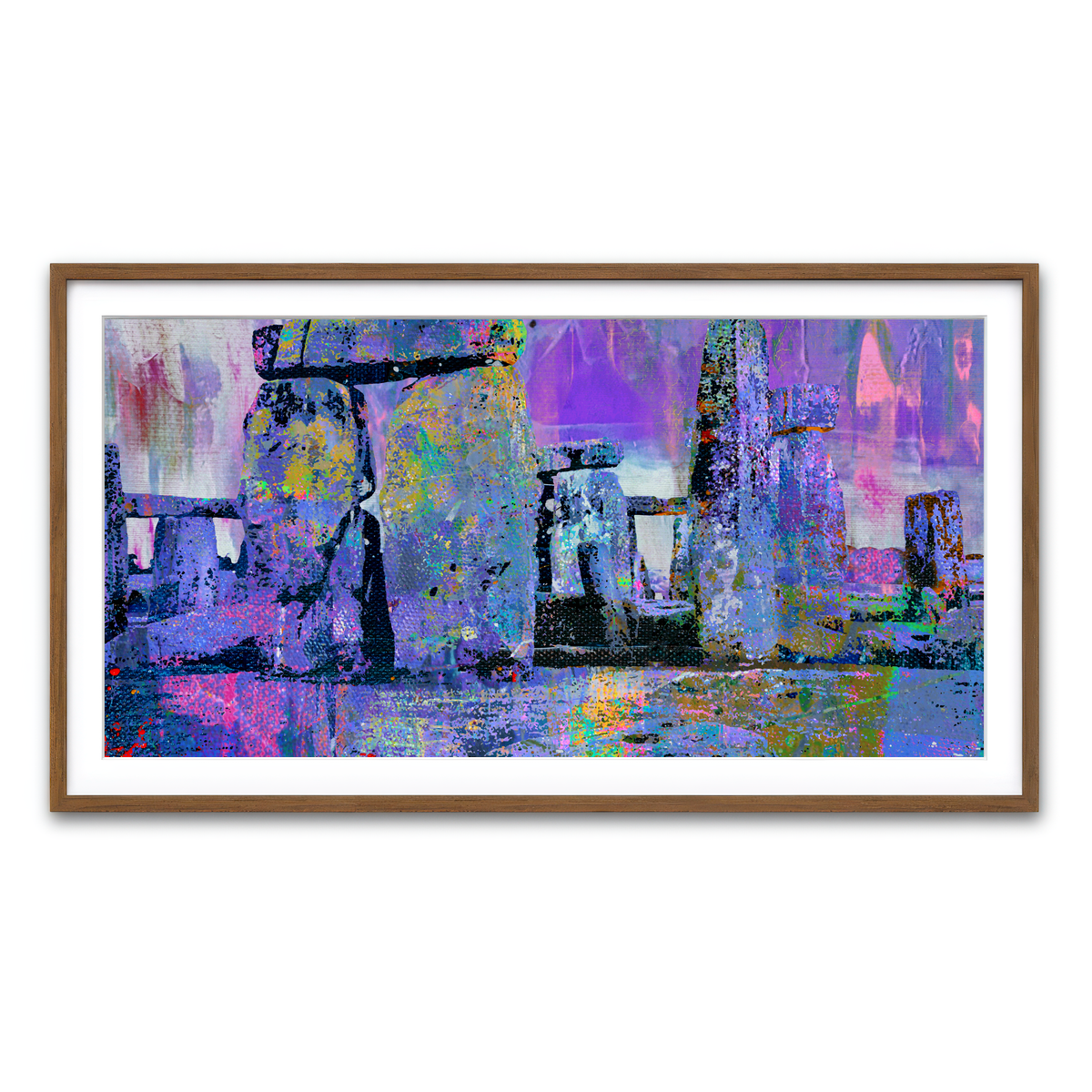 Framed Print 2x1 Walnut