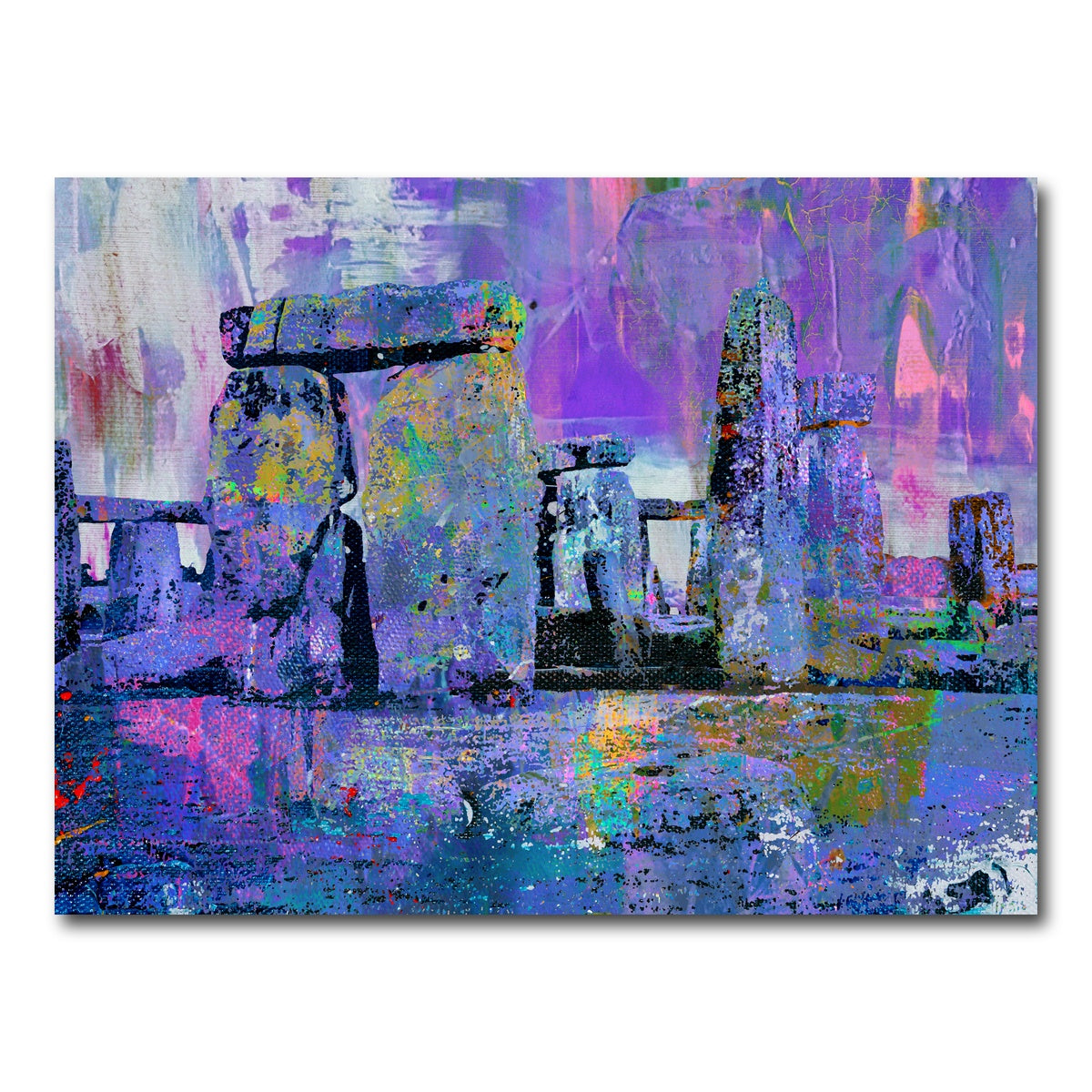 AUTO-MOCKUP WHITE | Stonehenge Abstract | 1 Piece | Gallery Wrap Canvas | group=4x3