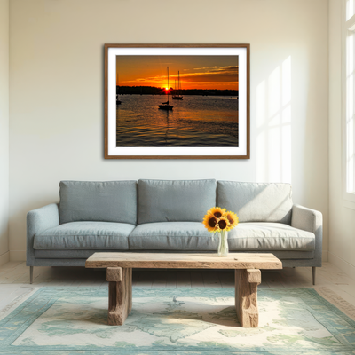 AUTO-MOCKUP ROOM | Stonington Sunset Wall Art