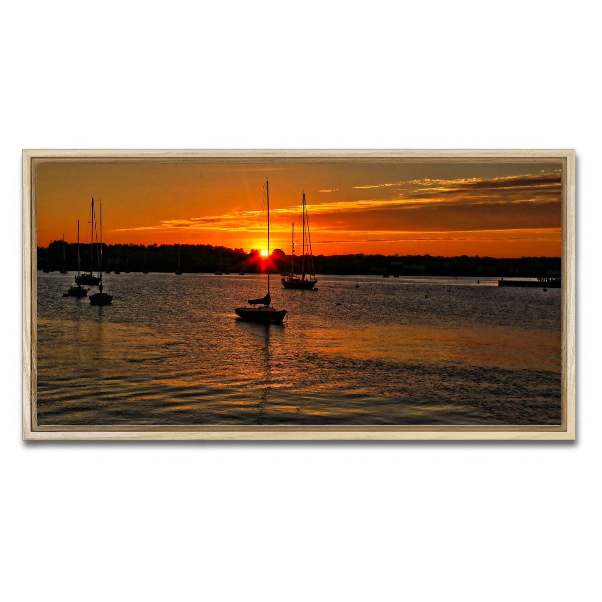 AUTO-MOCKUP WHITE | Stonington Sunset | 1 Piece | Natural Framed Canvas | group=2x1