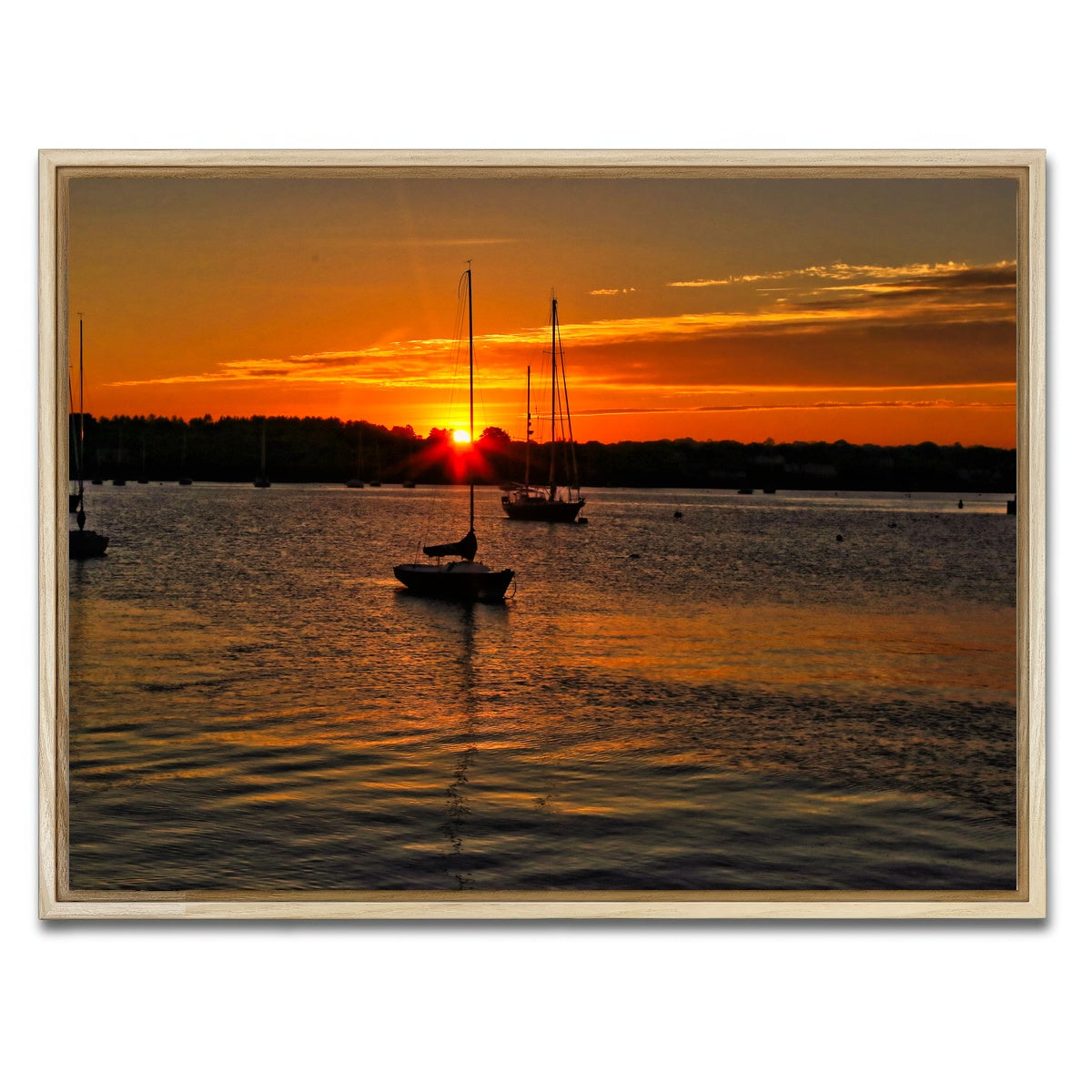 AUTO-MOCKUP WHITE | Stonington Sunset | 1 Piece | Natural Framed Canvas | group=4x3