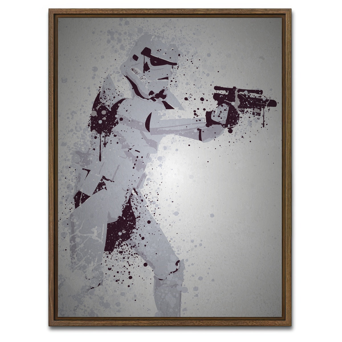 AUTO-MOCKUP WHITE | Storm Trooper | 1 Piece | Walnut Framed Canvas | group=3x4