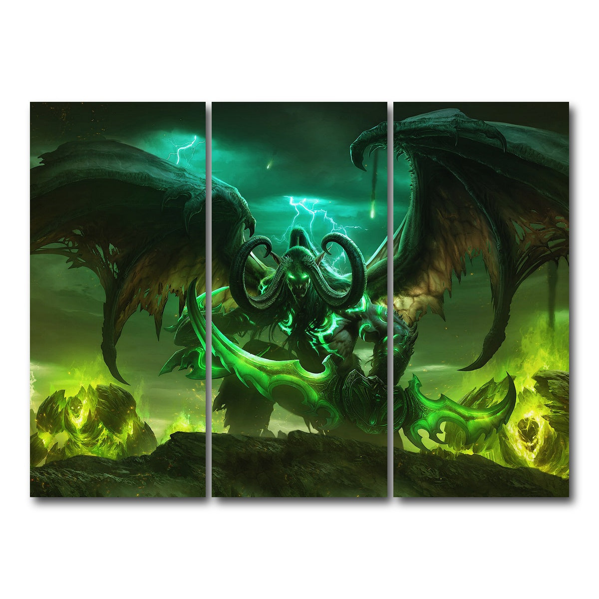 AUTO-MOCKUP WHITE | Stormrage | 3 Piece | Gallery Wrap Canvas | group=8x18