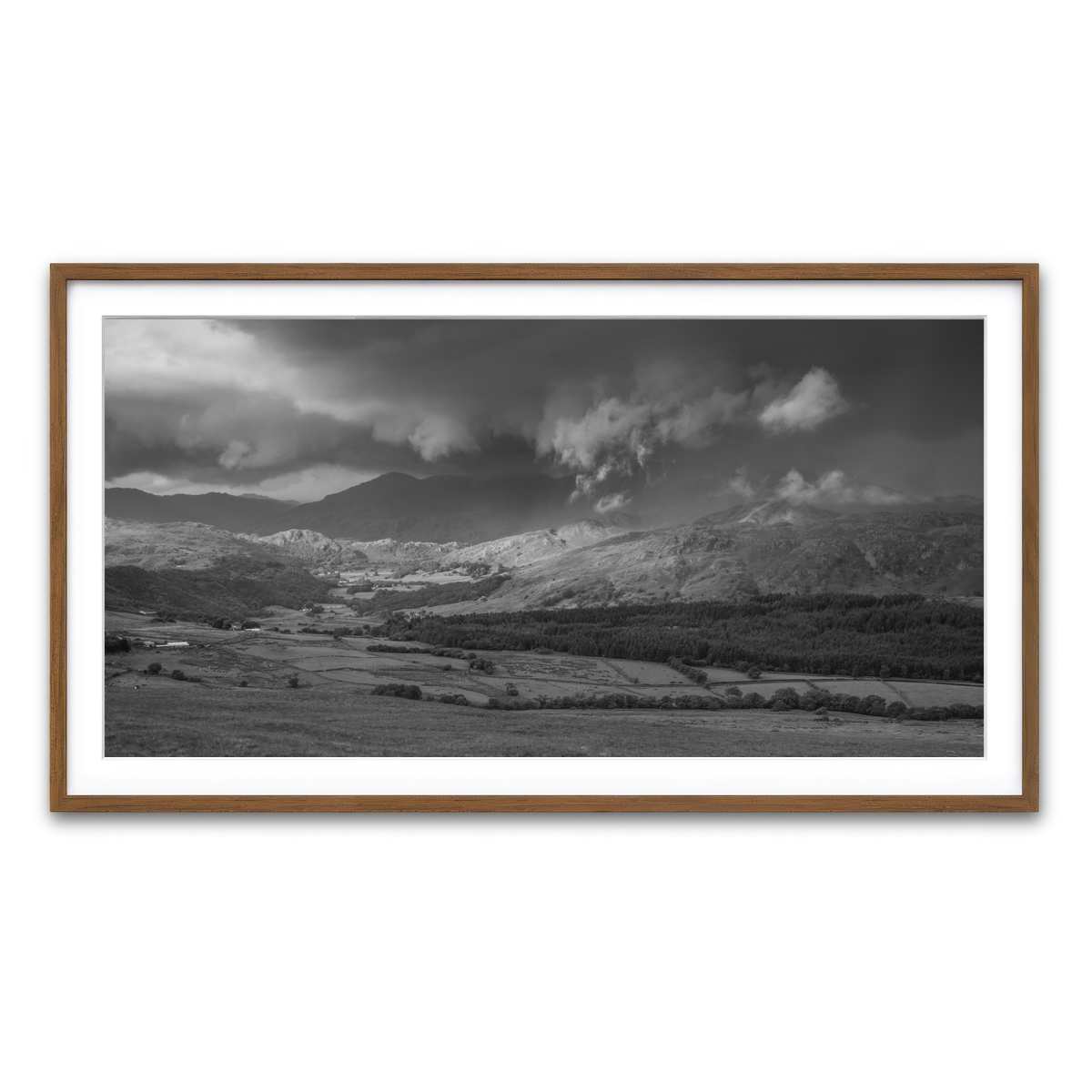 Framed Print 2x1 Walnut