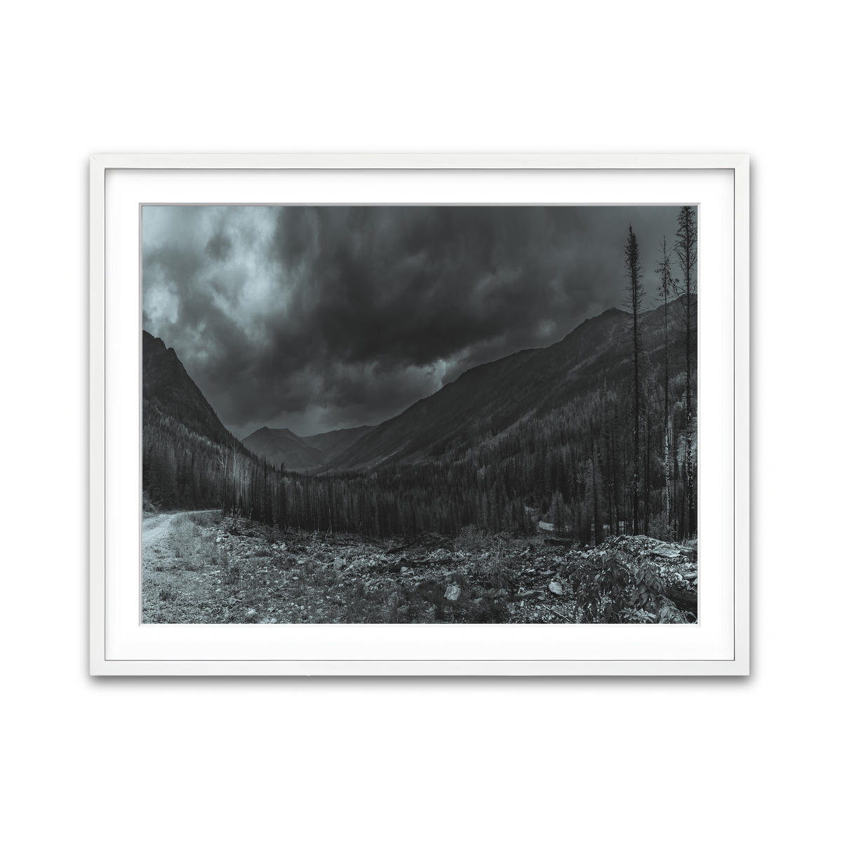 Framed Print 4x3 White
