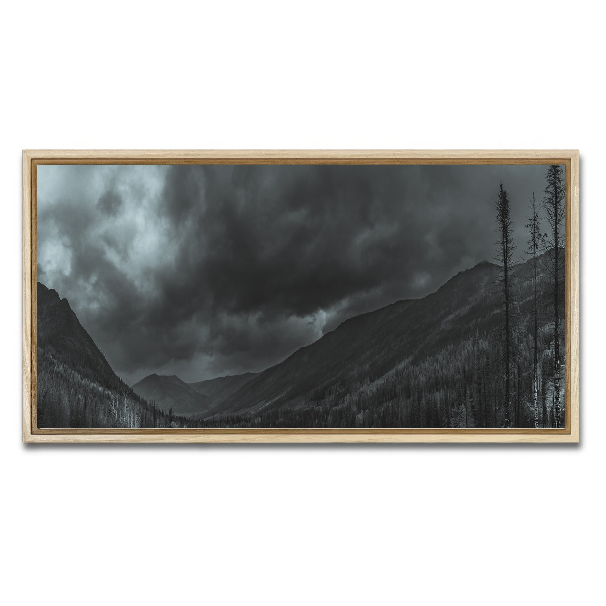 AUTO-MOCKUP WHITE | Stormy Skies | 1 Piece | Natural Framed Canvas | group=2x1